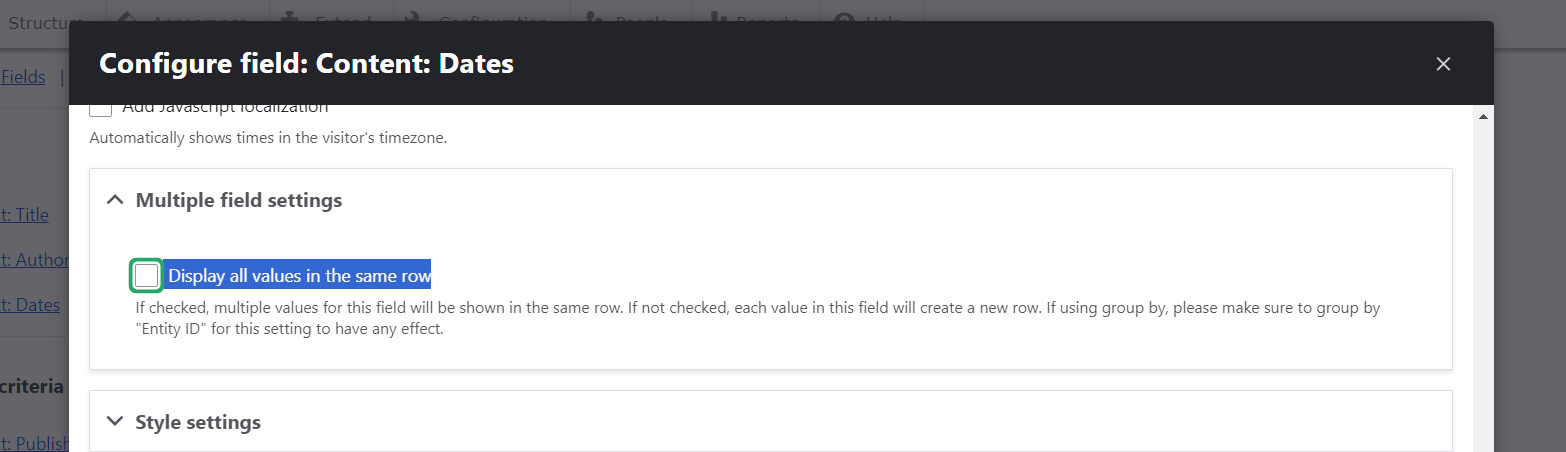 Calendar View Drupal org