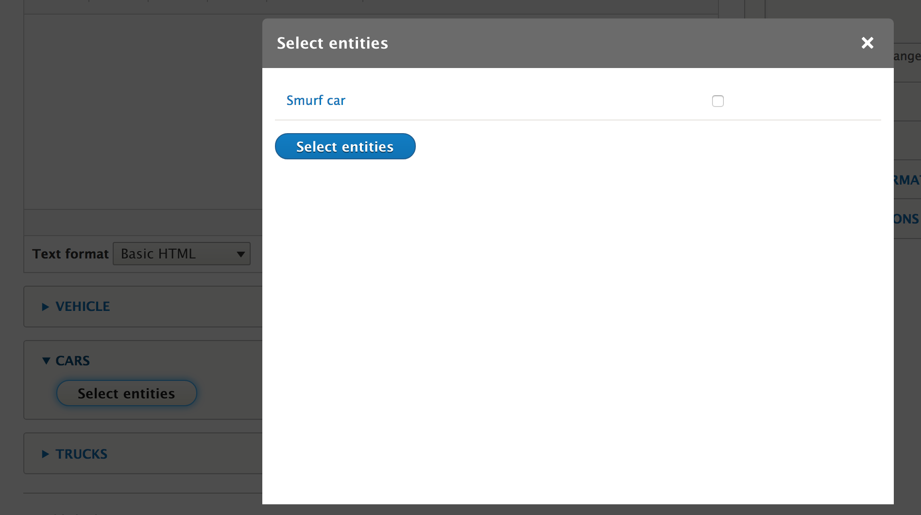 single bundle field