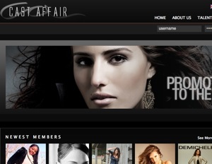 Cast Affair Home Page screenshot
