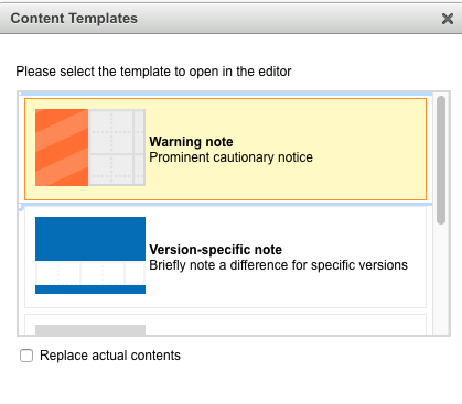 CKEditor Callout Templates