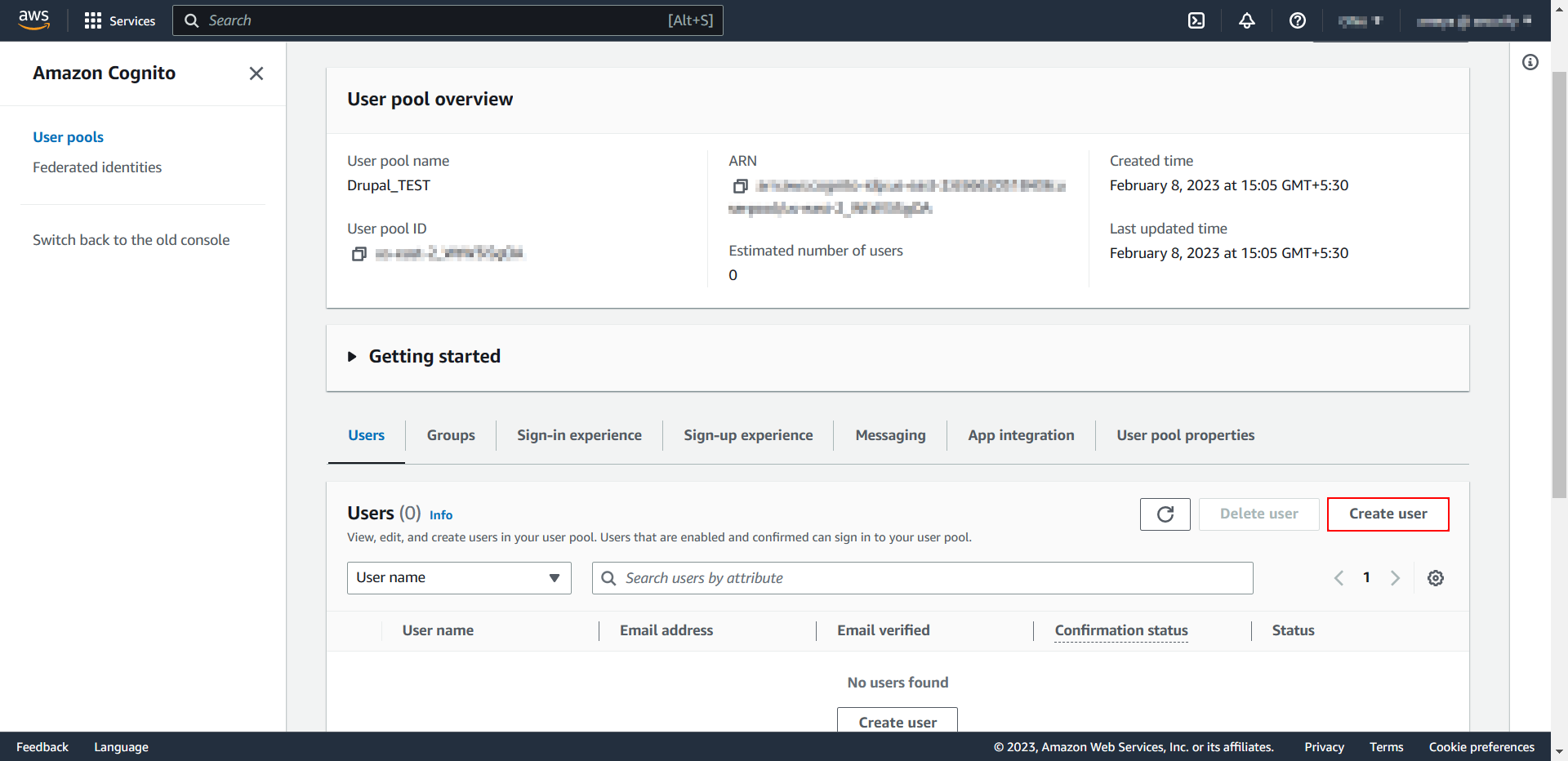 drupal oauth client AWS App client setting