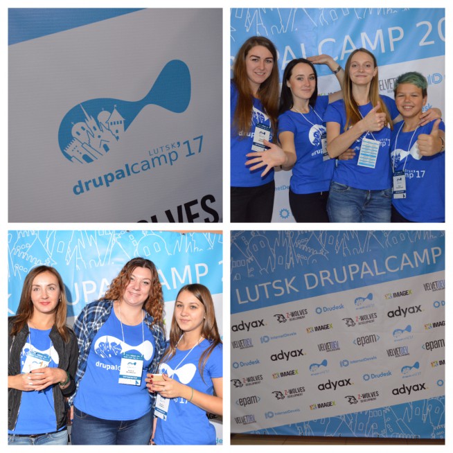 collage blue - Lutsk Drupal camp 2017