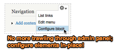 Contextual links screenshot