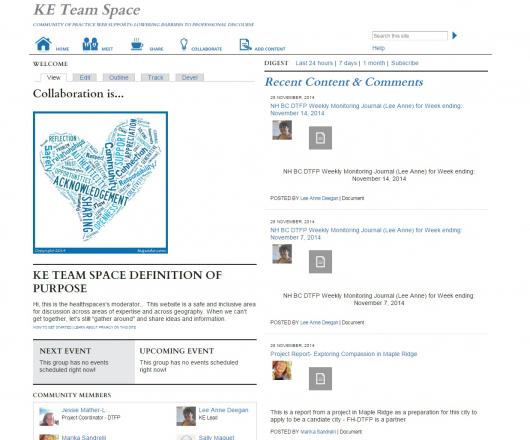 CoPS Dashboard Example