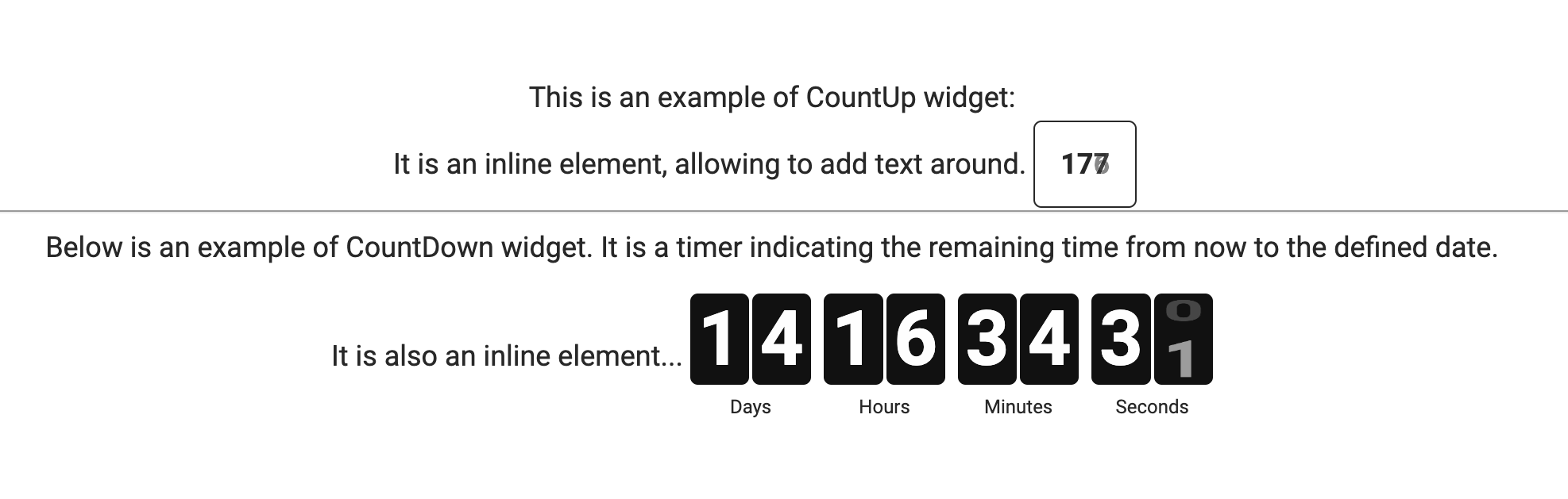 CountUp example