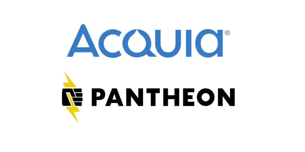 logos for Acquia and Pantheon