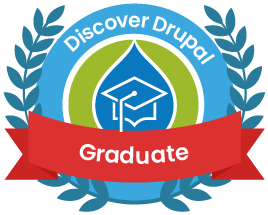 Discover Drupal Graduate badge