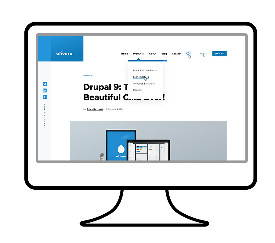 Olivero Theme for Drupal 9