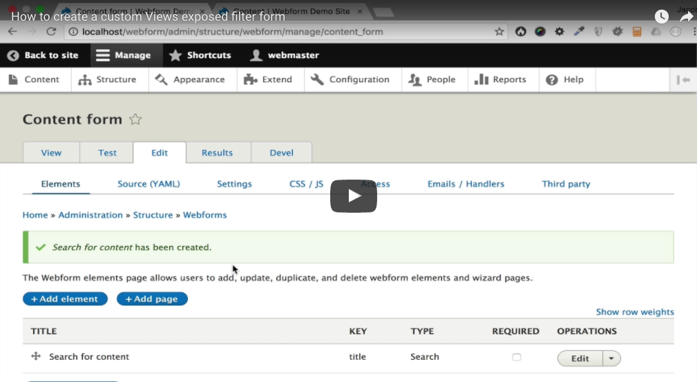  How to create a custom Views exposed filter form