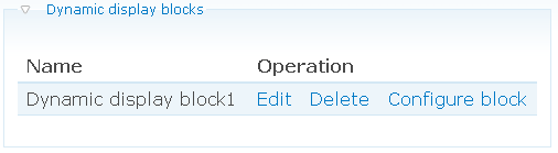 Block operation