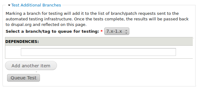 Specify dependency overrides on the Automated Testing tab [#1347790 ...
