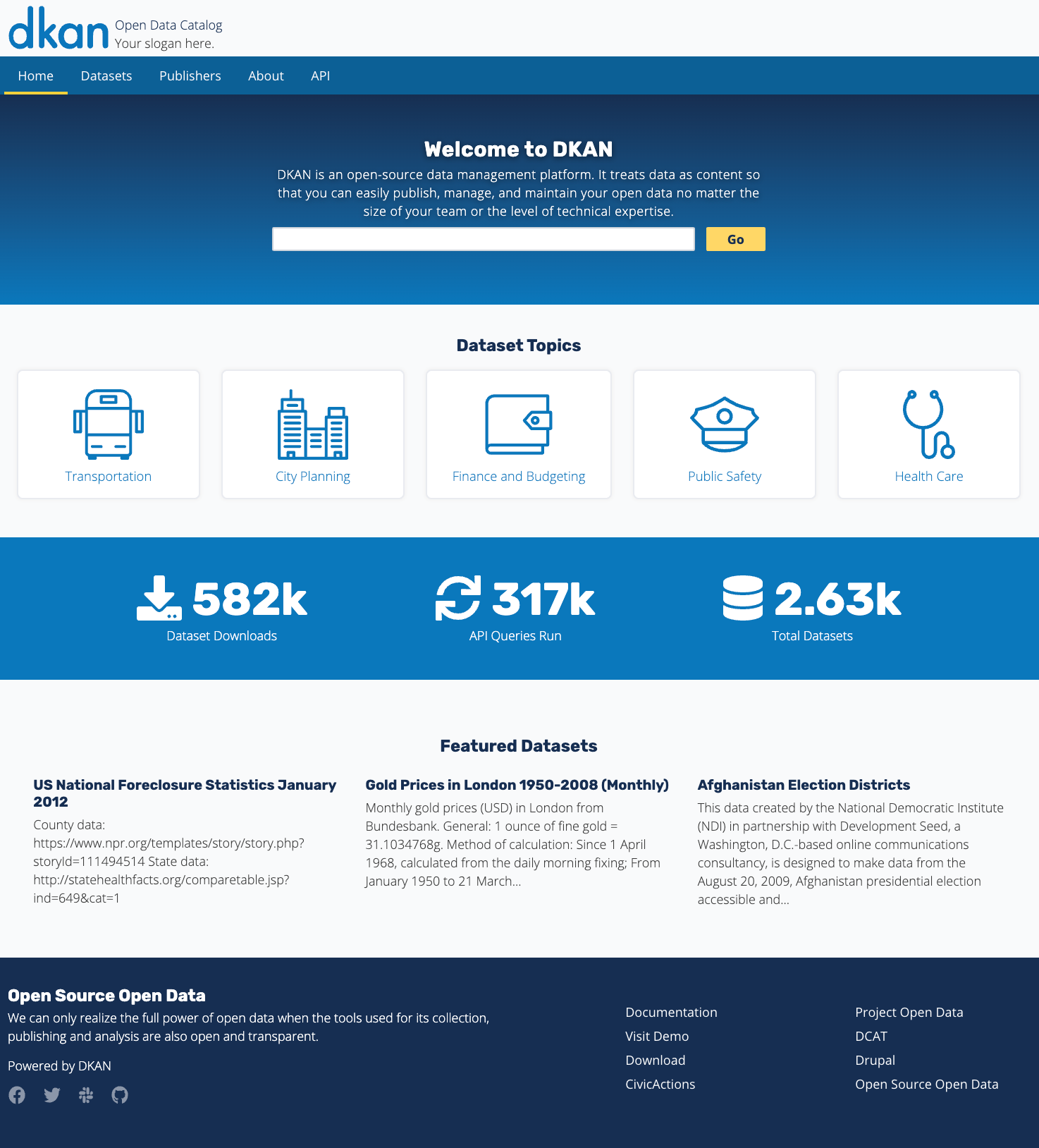 DKAN website