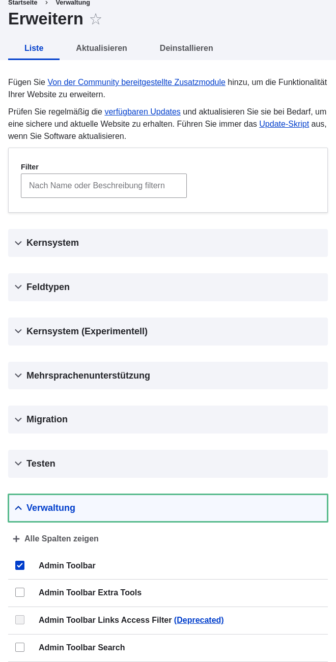 Ein Modul von einer URL installieren