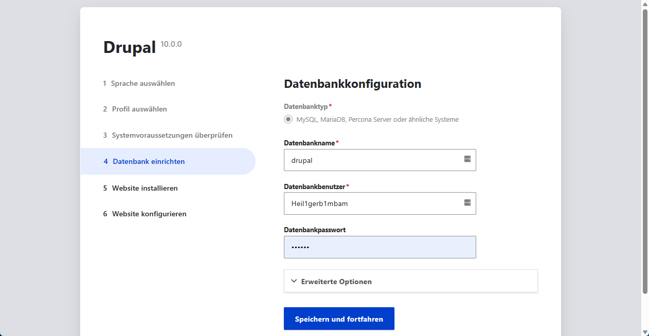 Choose an installation profile
