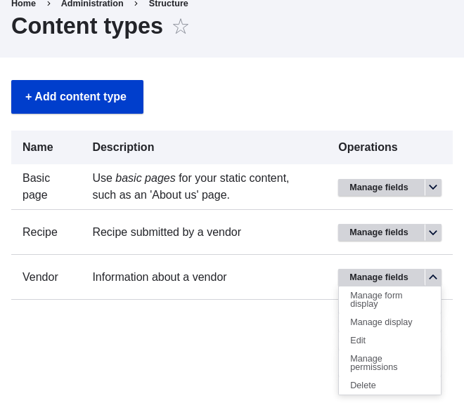 Manage display