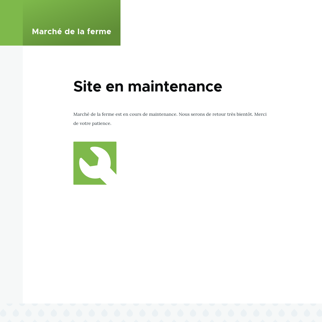 Mode maintenance activé