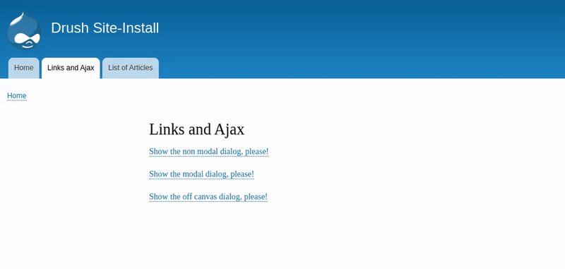 Types of Drupal dialog boxes