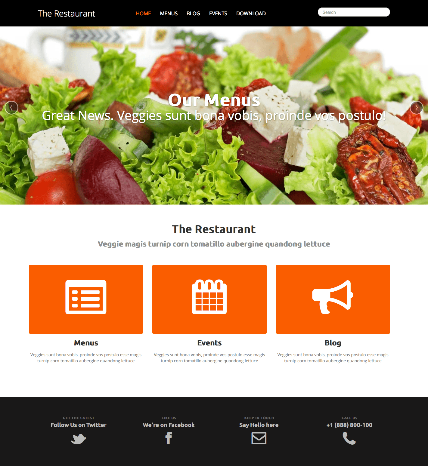 Chef theme for Restaurant