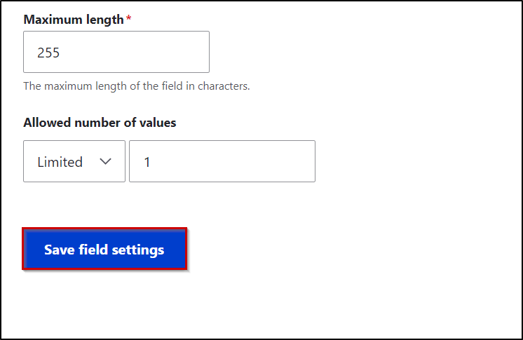 drupal save fields