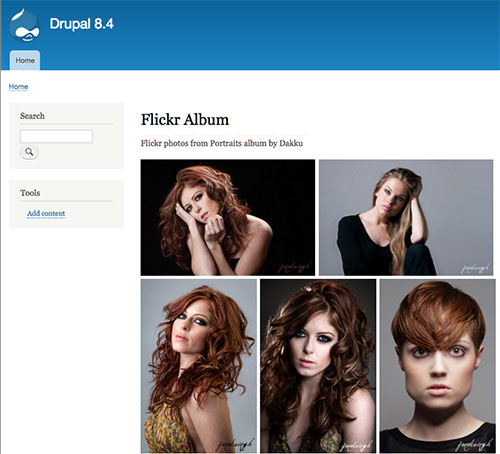 Drupal 8 Flickr