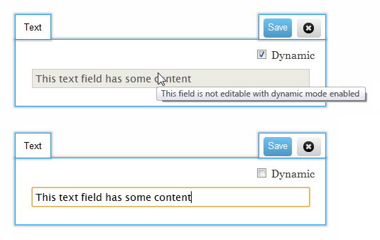 Dynamic field