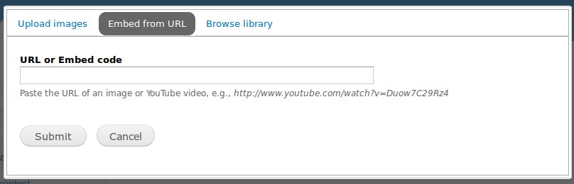 embed field in vanilla drupal site - not working