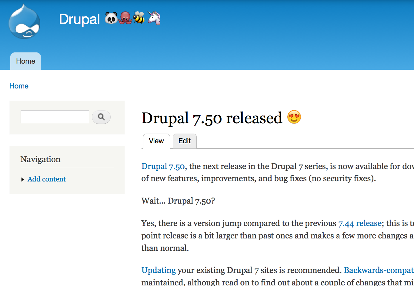 Emojis on a Drupal site