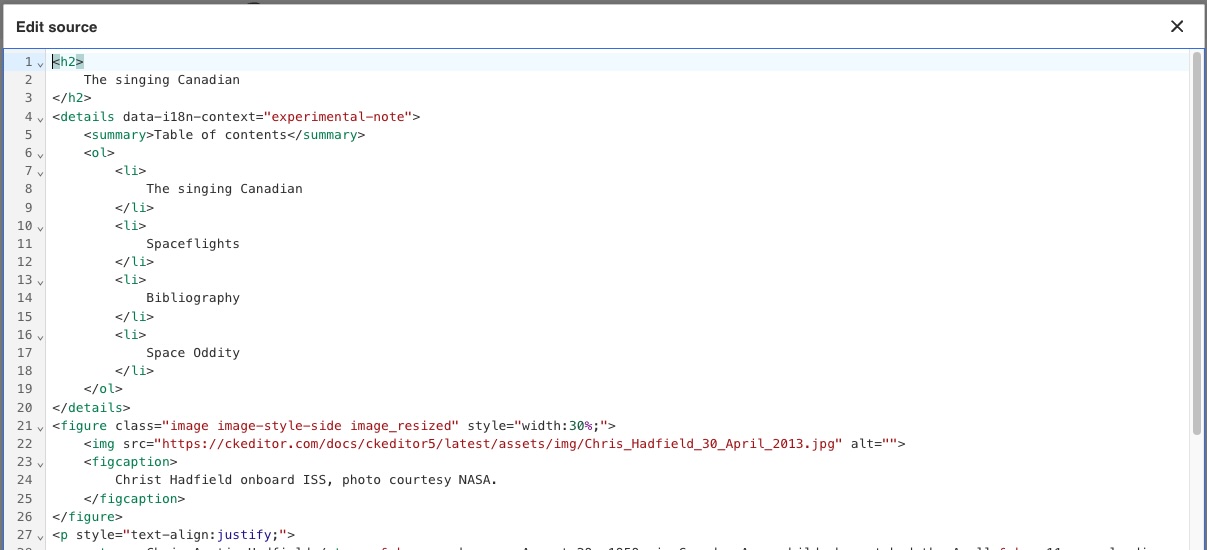 Enhanced Source Code Editing dialog