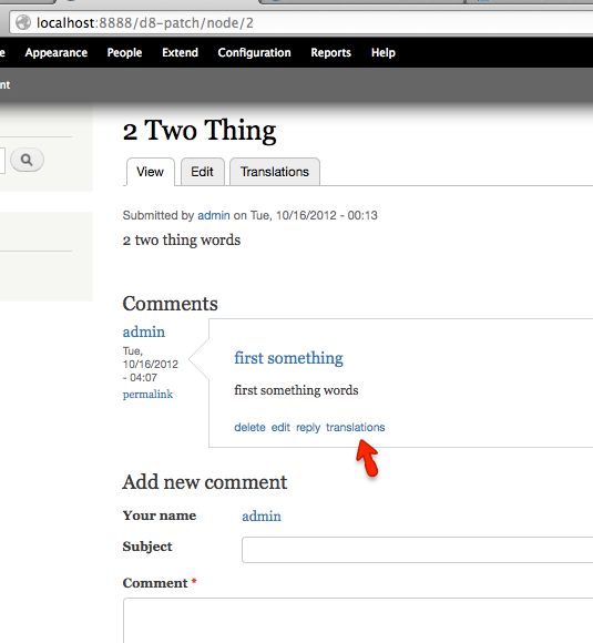 drupal entity tranlsations translate tab drupal entity tranlsations translate tab