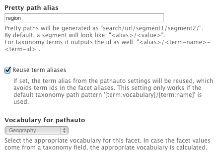 parameters url form_for facet specific Paths Pretty API Facet settings