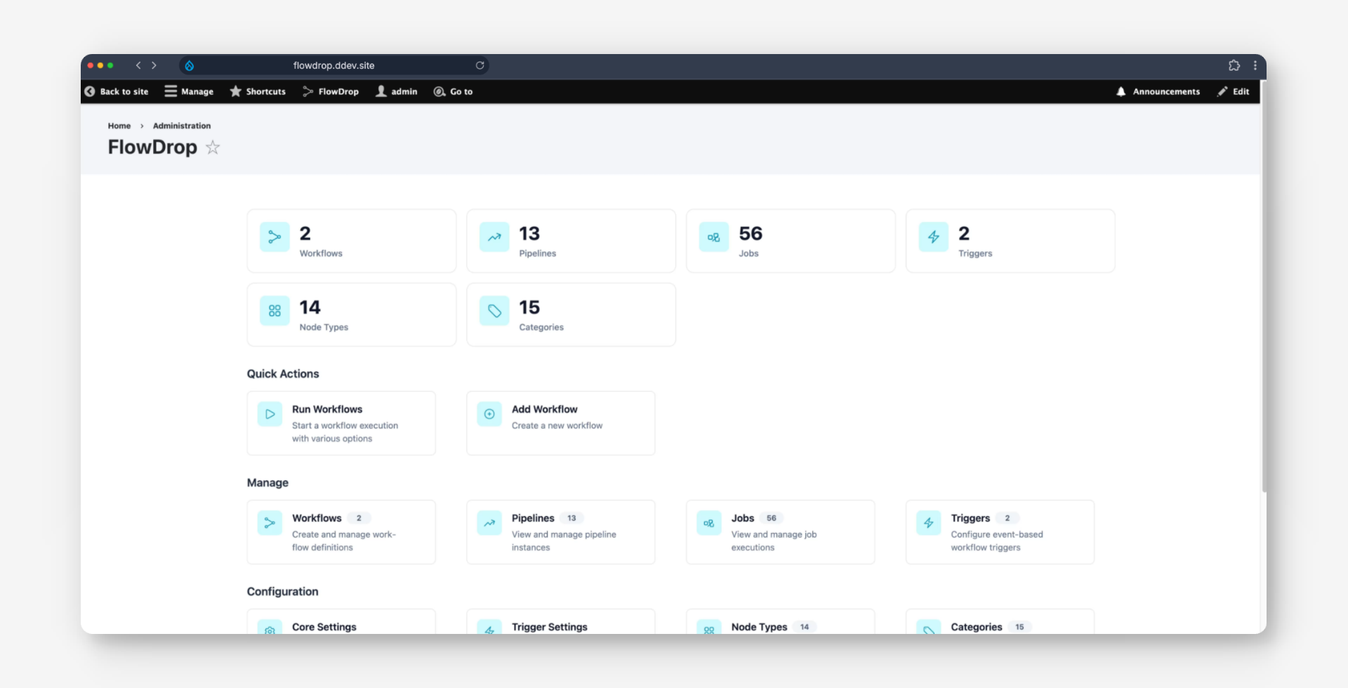 FlowDrop Dashboard