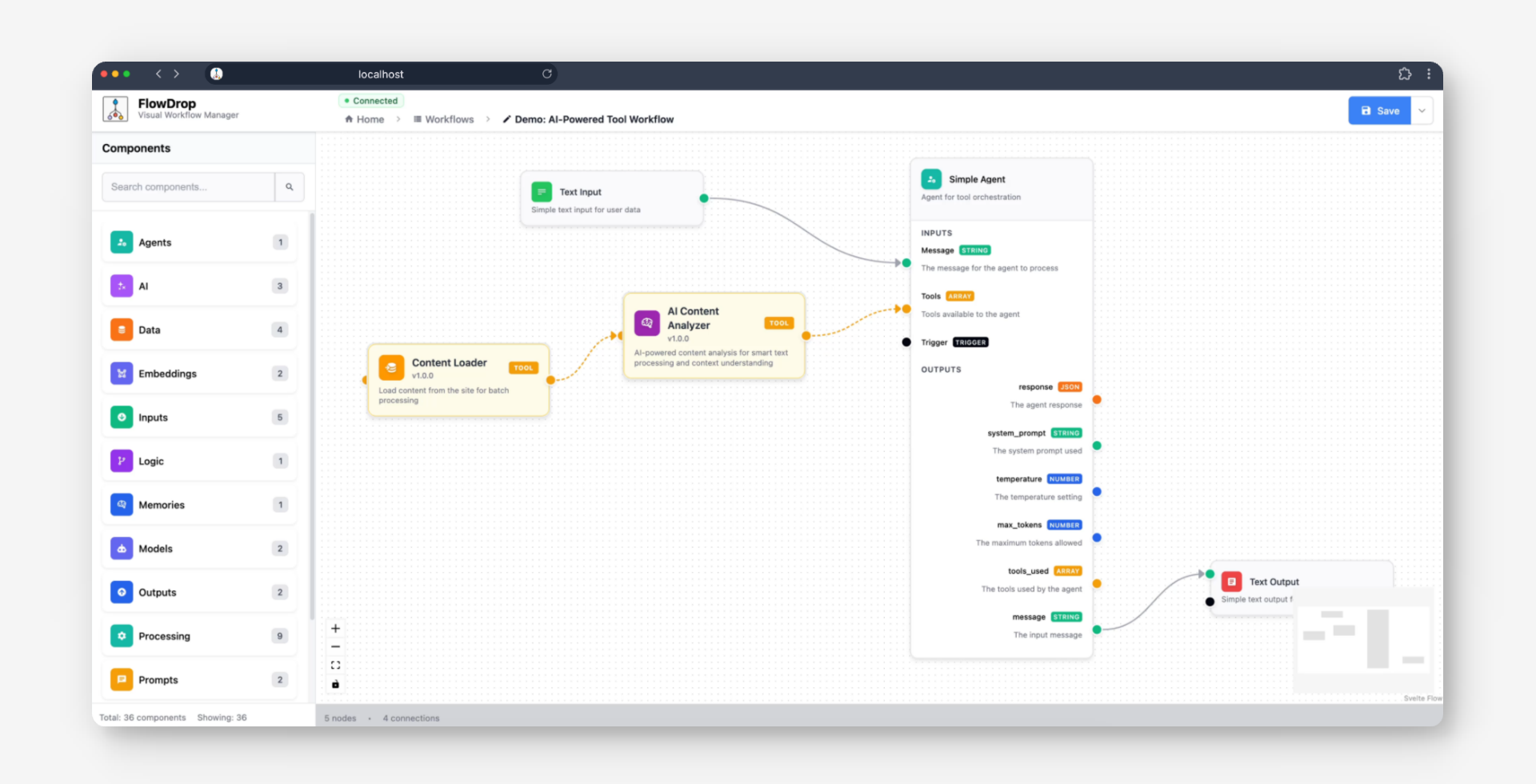 FlowDrop Workflow Builder