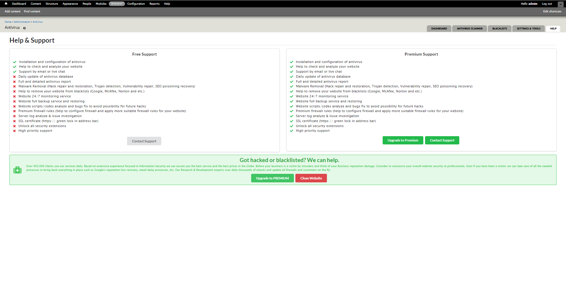 Drupal Antivirus Site Protection By Siteguarding Com Drupal Org