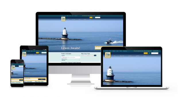 Lewes Historical Society responsive website.