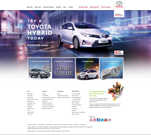 Toyota Homepage