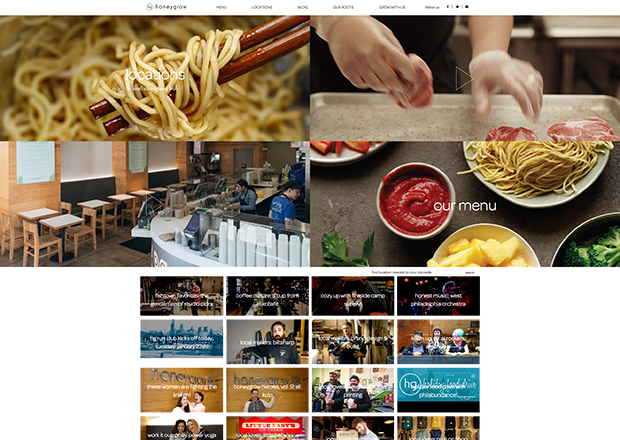 honeygrow.com homepage screenshot