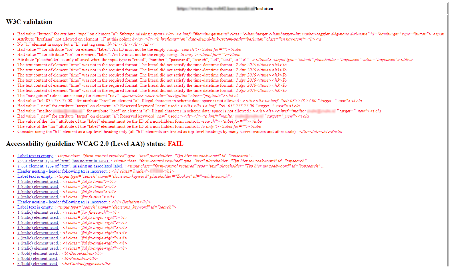 HTML Checker | Drupal.org