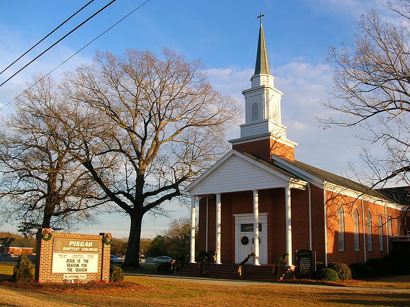 pisgah baptist church a typical protestant church in rural america