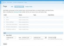 Create Ordered Set Field
