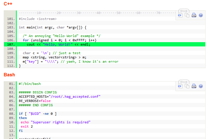 Borgerskab fjendtlighed foretrække Syntax Highlighter | Drupal.org