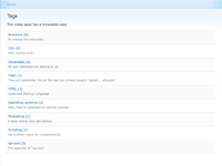 Example screenshot of a browsable view.