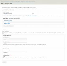 Screenshot of editing an added view loop