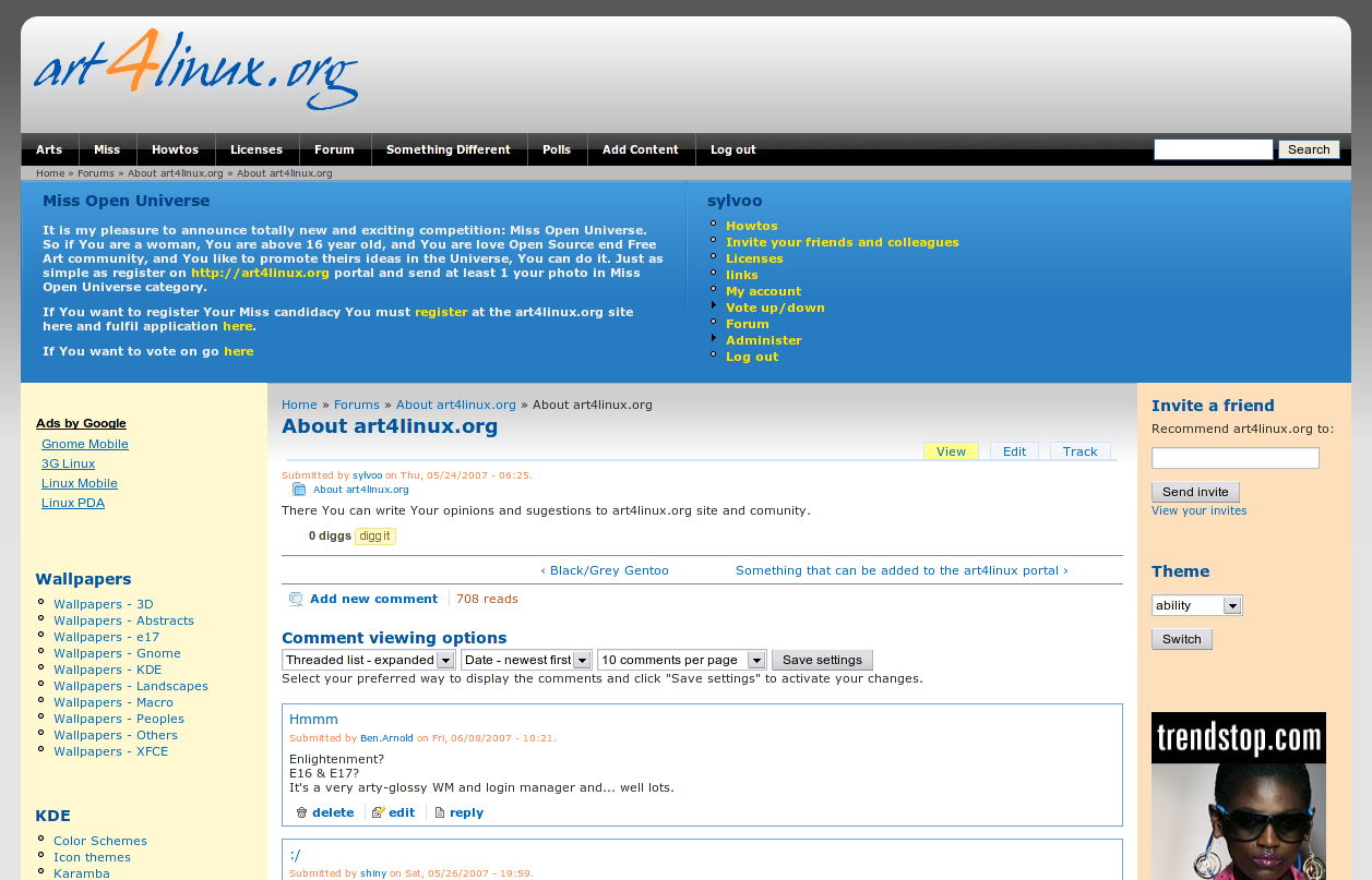 Drupal dating tema
