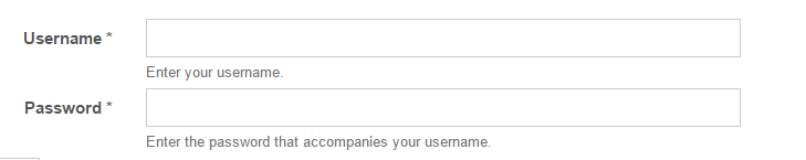 Inline form fields