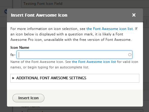 Inserting Font Awesome step 1