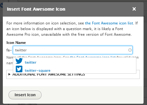 Inserting Font Awesome step 2