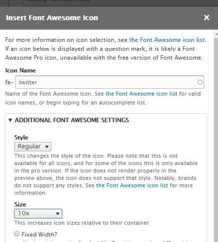 Inserting Font Awesome step 3