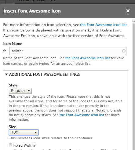 Using Font Awesome Icons In Ckeditor | Font Awesome Icons | Drupal Wiki  Guide On Drupal.Org