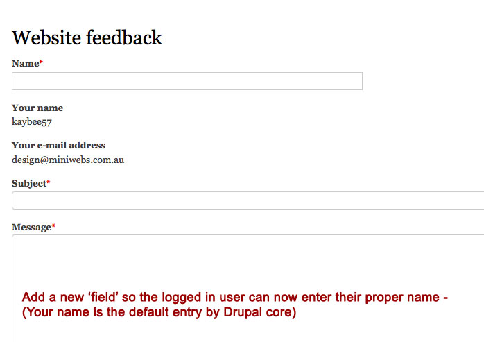 Drupal Feedback Mail