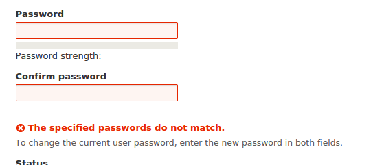 change set form err msg drupal login change set form err msg drupal login